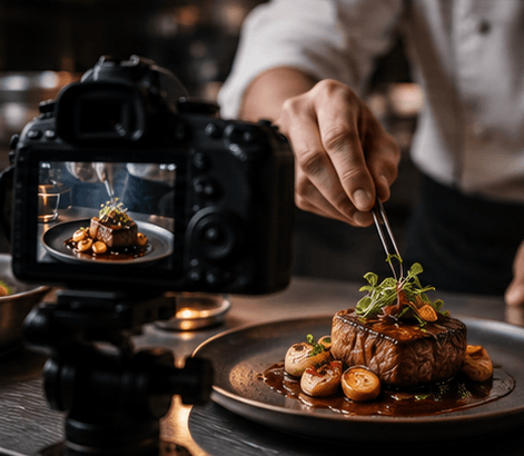 Foto produkcija hrane za sajt restorana