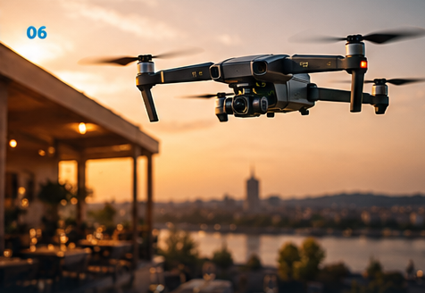 Dron za snimanje restorana i lokacije