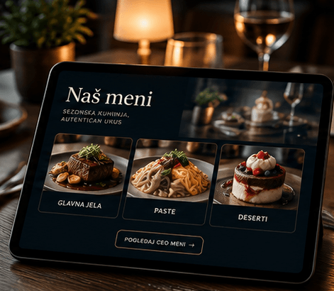 Online meni za sajt restorana