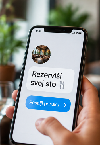Poruka u Meta oglašavanju restorana
